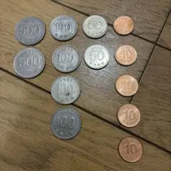 2006年発行停止の韓国10ウォン含む 1994年 100ウォン 500ウォン - メルカリ
