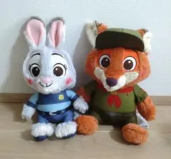 ズートピア　ジュディ　ニック　FUKUFUKU　BIGぬいぐるみ