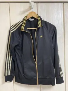 adidas ブラック ジャージジャケット