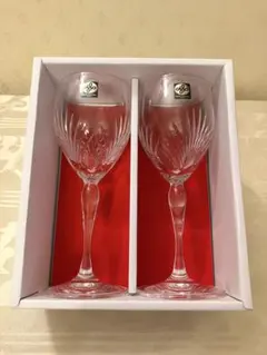 未使用 HOYAクリスタルガラス ワイングラス 2個セット