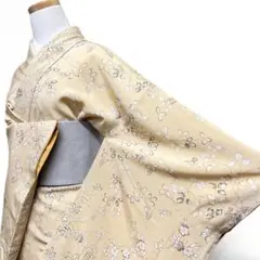 小紋 単衣 身丈157 裄63 花模様 花紋 着物 053b - メルカリ