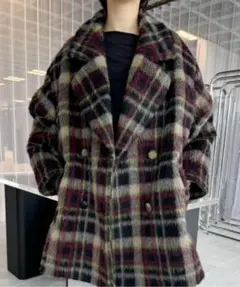 2026年最新】Ameri VINTAGE ADORABLE SHAGGY CHECK COATの人気アイテム