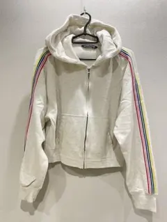 Abercrombie & Fitch ショート丈　オートミール　パーカー M