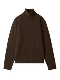 Mila Owen ダークブラウン タートルネックニット ウール