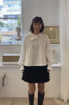ロージーモンスター　バタフライブラウス　ホワイト　美品のサムネイル