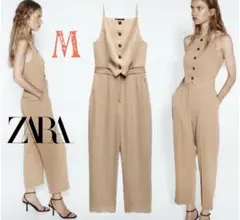新品未使用 ZARA フルレングス スーツスタイル ジャンプスーツ M 完売品