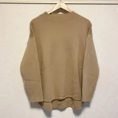 グリーンレーベルリラクシング 長袖 トップス ベージュ カットソー キレイめ