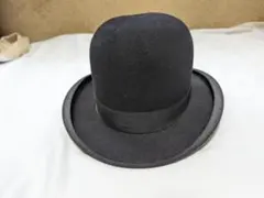 DUNN&CO 英国製ボーラーハット 1940sヴィンテージ Lサイズ STETSON 1940s メダリスト ボーラーハット ブラック ヴィンテージ