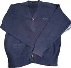 U.S. POLO ASSN. カーディガン Lサイズ ネイビー 上質ニット
