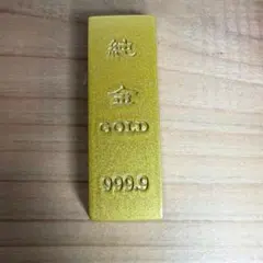 【真鍮製】金の延べ棒 ペーパーウェイト インゴット 文鎮 置物（ゴールド）のサムネイル