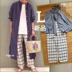 新品◆撥水機能.接触冷感イージーパンツ　リネン混　Studio CLIP SM2