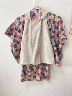 【美品】　七五三　ハンドメイド着物・被布・おまけの髪飾り