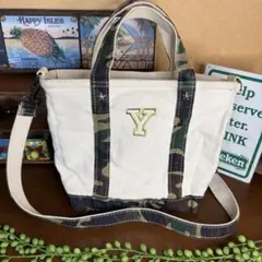 LLBean カモフラージュ 2weyトート ショルダーバッグ 別注スタッズ付き