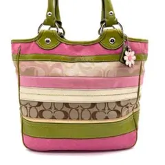 COACH ワンショルダー ハンドバッグ シグネチャー パッチワーク