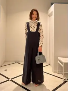 Tomorrow land Ballseyシルクコットンドット柄ブラウス