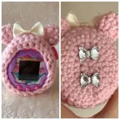 ✿ たまごっちパラダイス　たまパラ　カバー　ケース　くま　ピンクりぼん