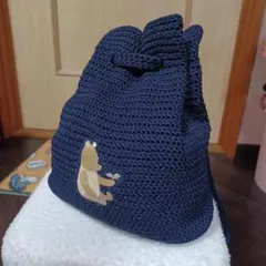 ディズニーストア　クラシックプーさん　　編み編みナップサック