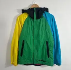 90s adidas ナイロンジャケット マルチカラー 古着