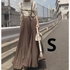 《Ameri》春夏服 ハーネスサスペンダースカート プリーツスカートS