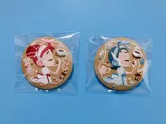 おジャ魔女どれみ　刺繍缶バッジ　どれみ　あいこ