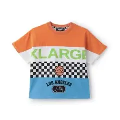 XLARGE KIDS Tシャツ パネル柄半袖Tシャツ オレンジ 130のサムネイル
