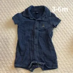 Baby Gap デニム風半袖ロンパース 3-6ヶ月