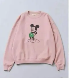フリークスストア別注　ディズニー　ミッキー　ビンテージ加工　スウェット　ピンク
