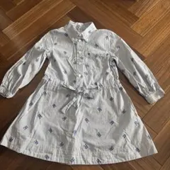 TOMMY HILFIGER ストライプ長袖ワンピース 104