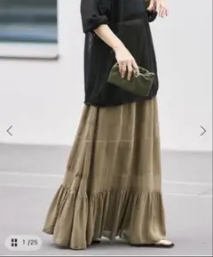 Georgette ティアード スカートのサムネイル