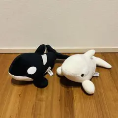 名古屋港水族館　シャチ　アルビノ　ぬいぐるみ　くじ　3等　2個セットのサムネイル
