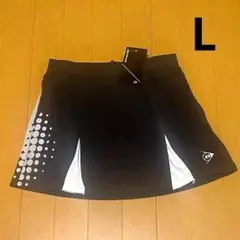【新品】ダンロップ スコート　L　ブラック　レディース　黒　テニスウエアのサムネイル