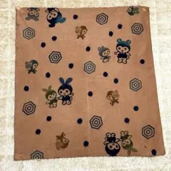 【973】柿渋染め 生地　はぎれ　レトロ