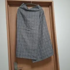 Discoat チェック柄タイトロングスカート