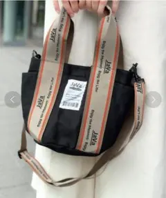 《JaVa ジャバコラボ》ジャガードテープ2wayミニショルダーバッグ