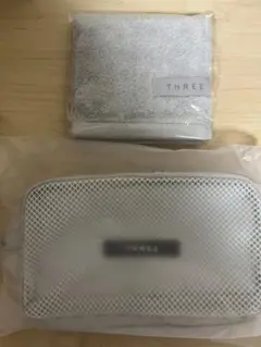 THREE ノベルティ　ワンマイル メッシュ ポーチ＆ ハンドタオルのサムネイル