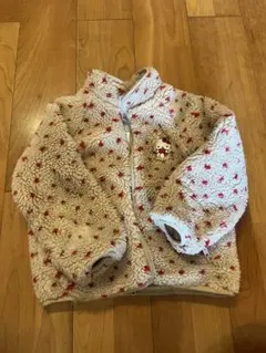 ZARKIDSキティちゃんボアジャケット ベージュ116cm