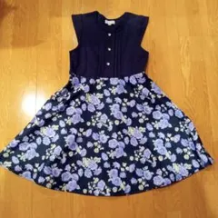 anyFAM 花柄ノースリーブワンピース 140