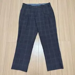 チェック柄スラックス サイズ91 グレー系