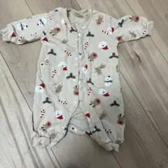 クリスマス柄 ロンパース カバーオール