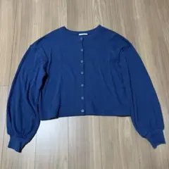 BAYFLOW ブルー 長袖カーディガン L