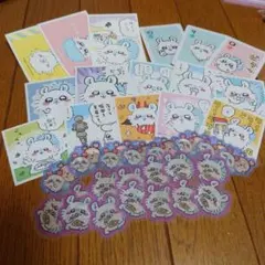 モモンガ カニ 古本屋 ちいかわ デコステッカー フレークシール