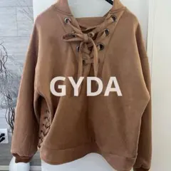 GYDA ジェイダ キャメル ブラウン スエード風 ジップアップジャケット