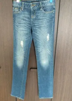 ♥️極美品♥️VENCE EXCHANGE ブルー スキニー　デニムのサムネイル