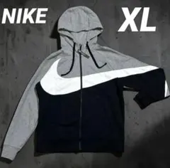 極美品 NIKE ナイキ ナイロンジャケット ウインドブレーカー 黒グレー