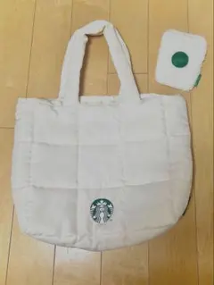 新品未使用　スタバ　2023年　福袋　キルティングトートバッグ & マルチケース