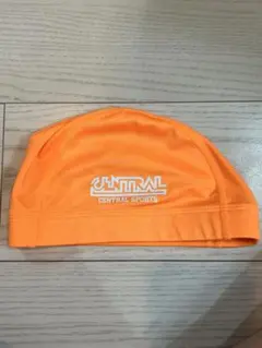 CENTRAL SPORTS 水泳帽 オレンジ　Lサイズ