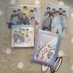 Snow Man ミニクリアファイル メモ帳 フレークシール