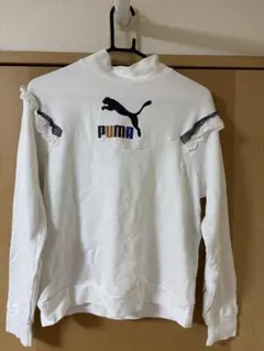 PUMA フリル付きホワイトスウェットのサムネイル