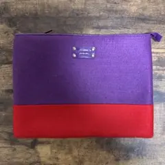 【kate spade】ノートPCケース パープル×レッド