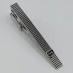 Yves Saint Laurent ネクタイピン YSLロゴ シルバー